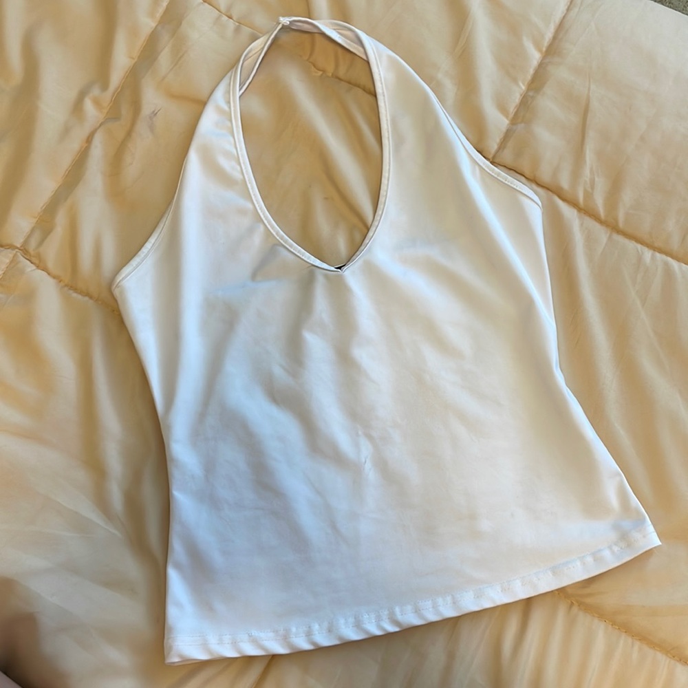 Shein white halter top